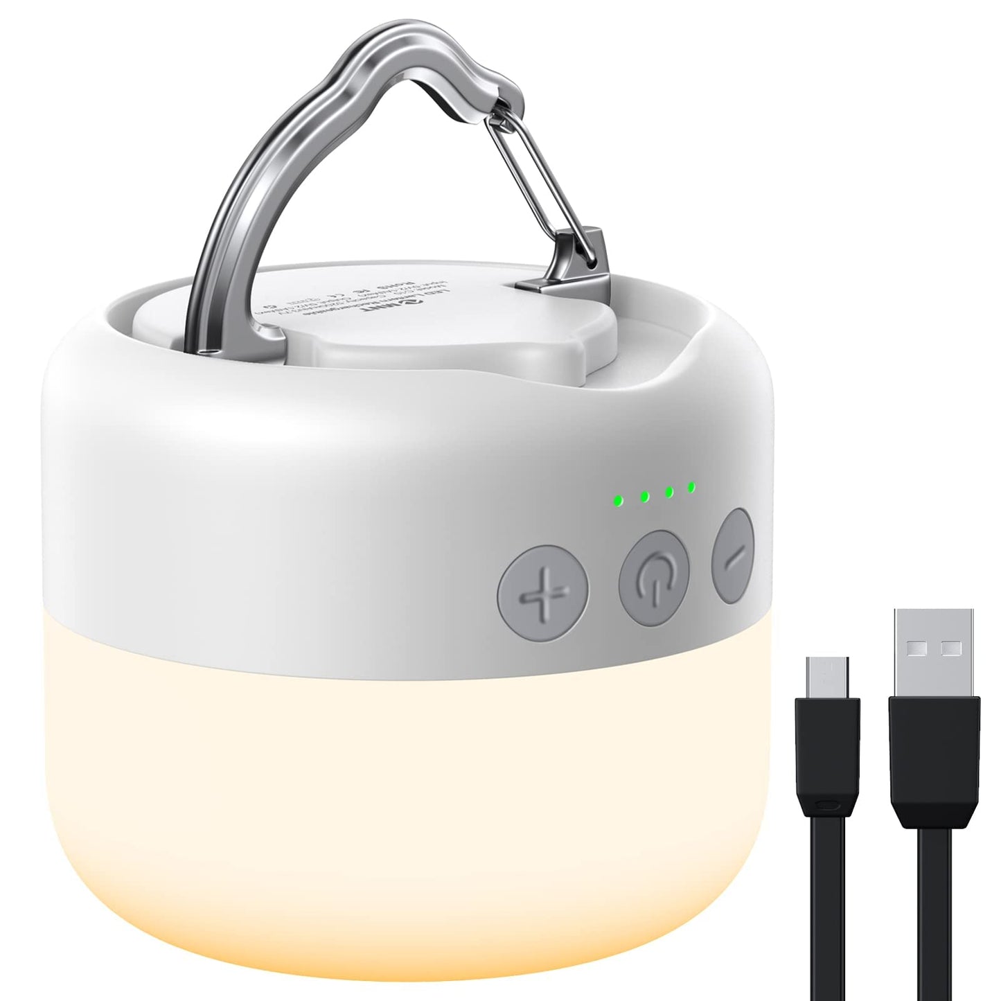 LED Camping Lantern Rechargeable 1000LM, Up to 300H Running Time Camping Tent Light, 6700mAh Emergency Hanging Light for Hurricane, Power Outages, Home, Hiking, Water-Resistant, Black